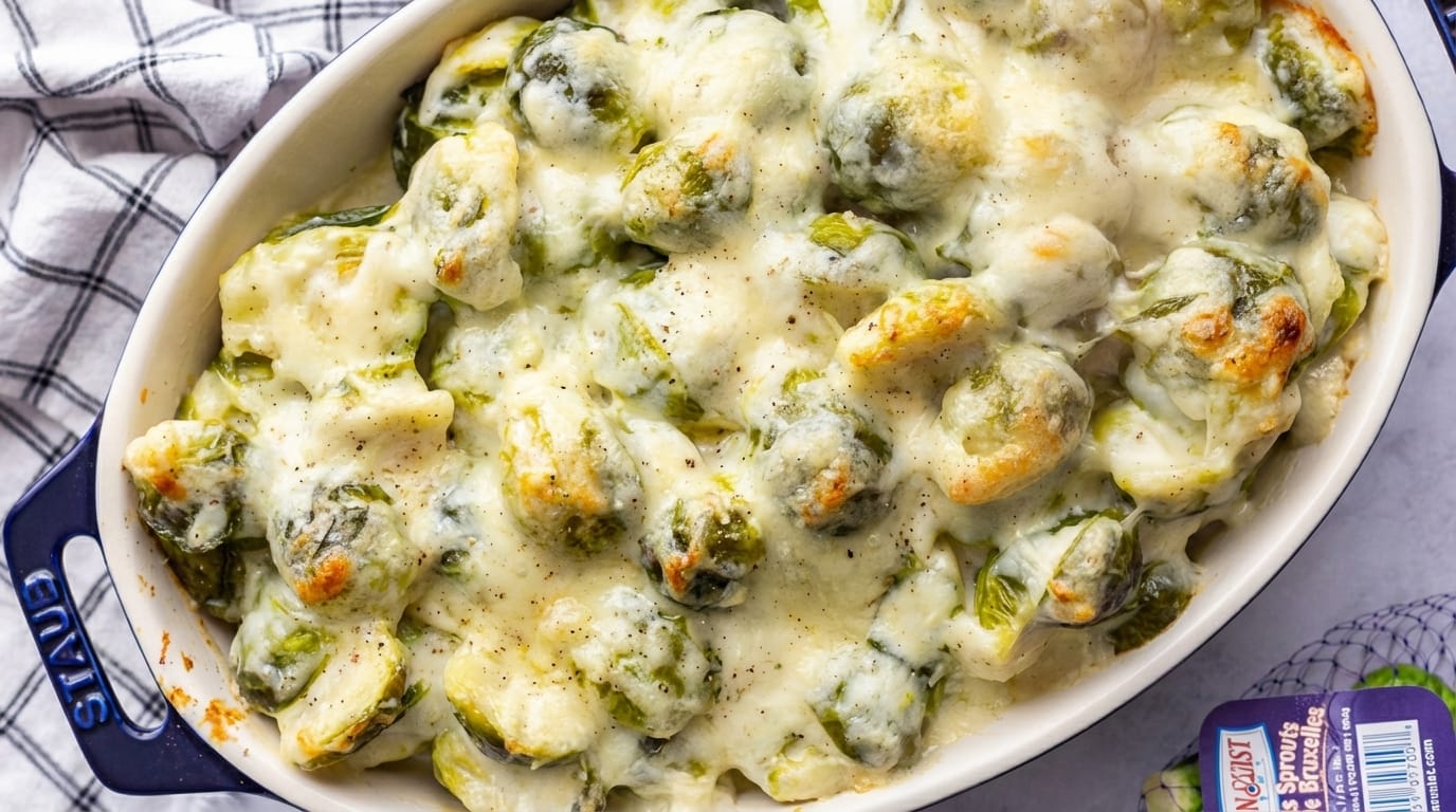 Quick Brussels Sprouts Gratin Recipe