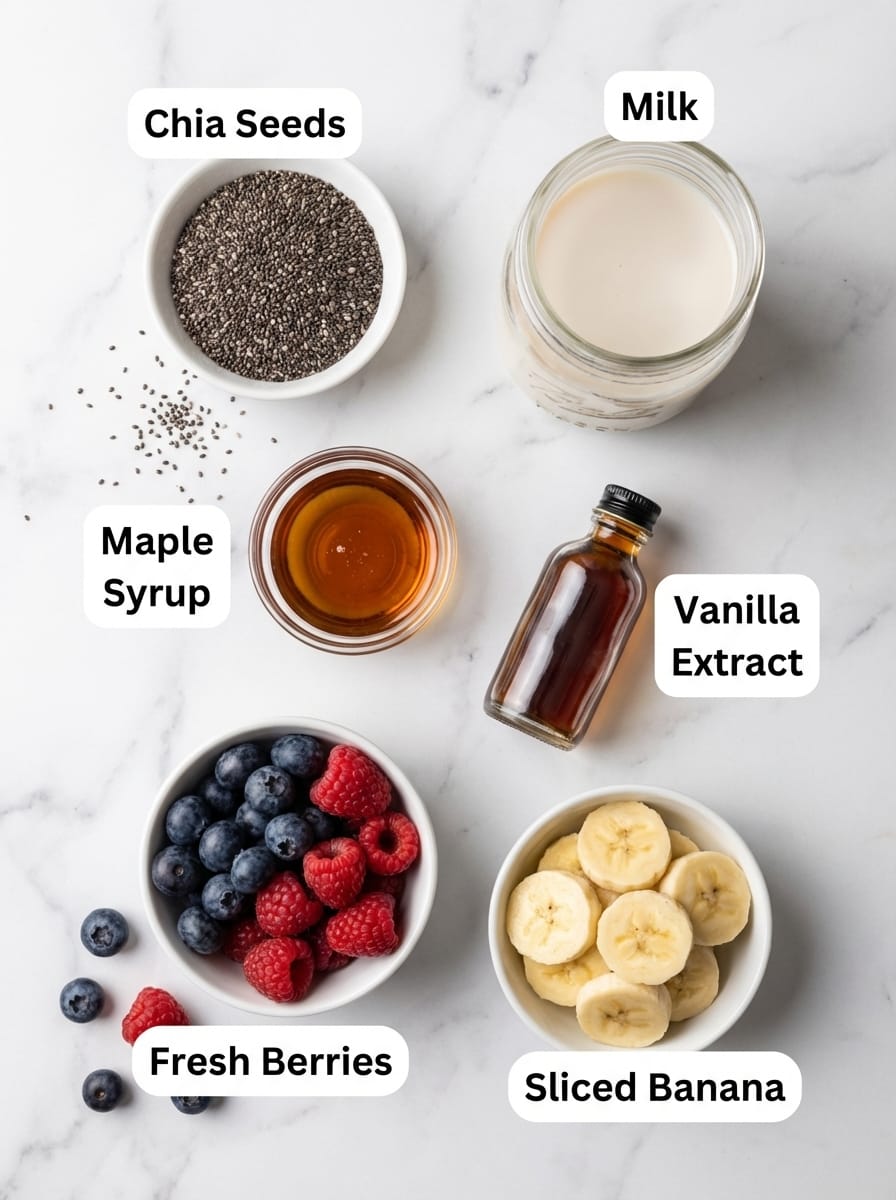 Chia Seed Pudding Ingredients
