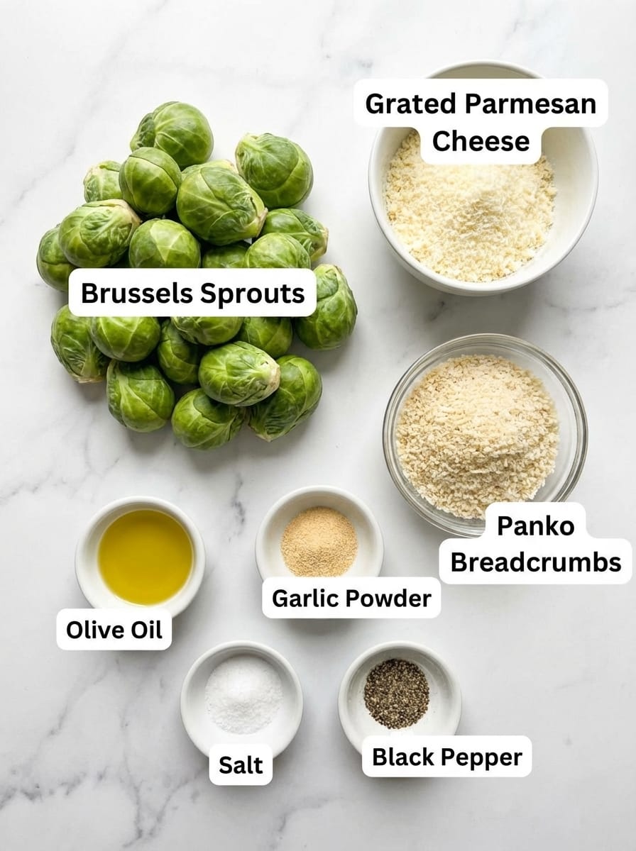 Everything You Need for Perfect Parmesan Crusted Brussels Sprouts