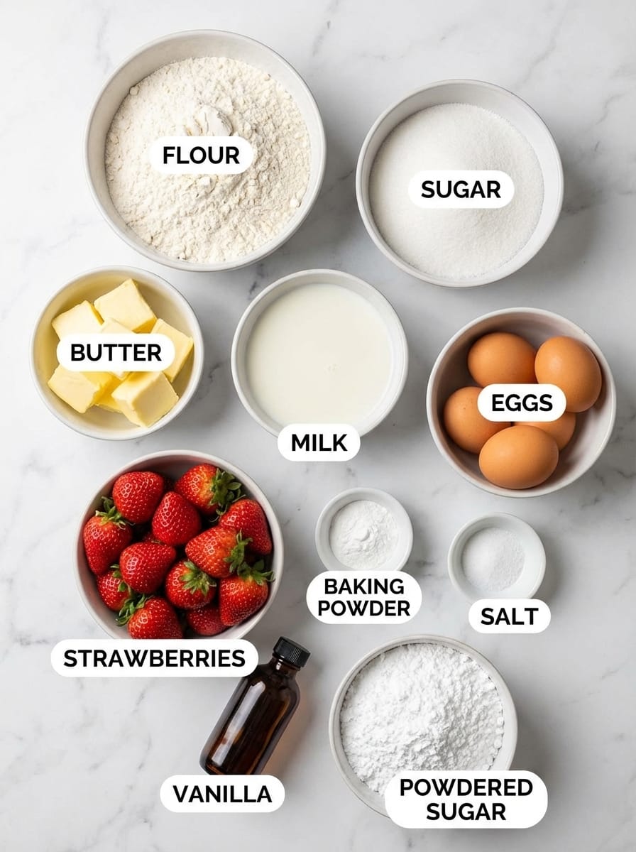 Everything You Need for Perfect Strawberry Cake