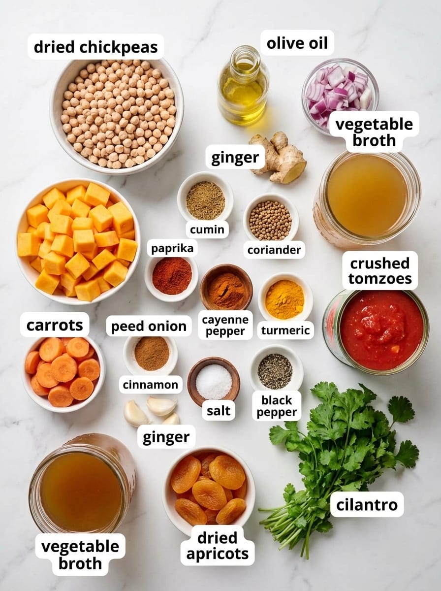 Everything You Need for Perfect Vegan Tagine with Chickpeas