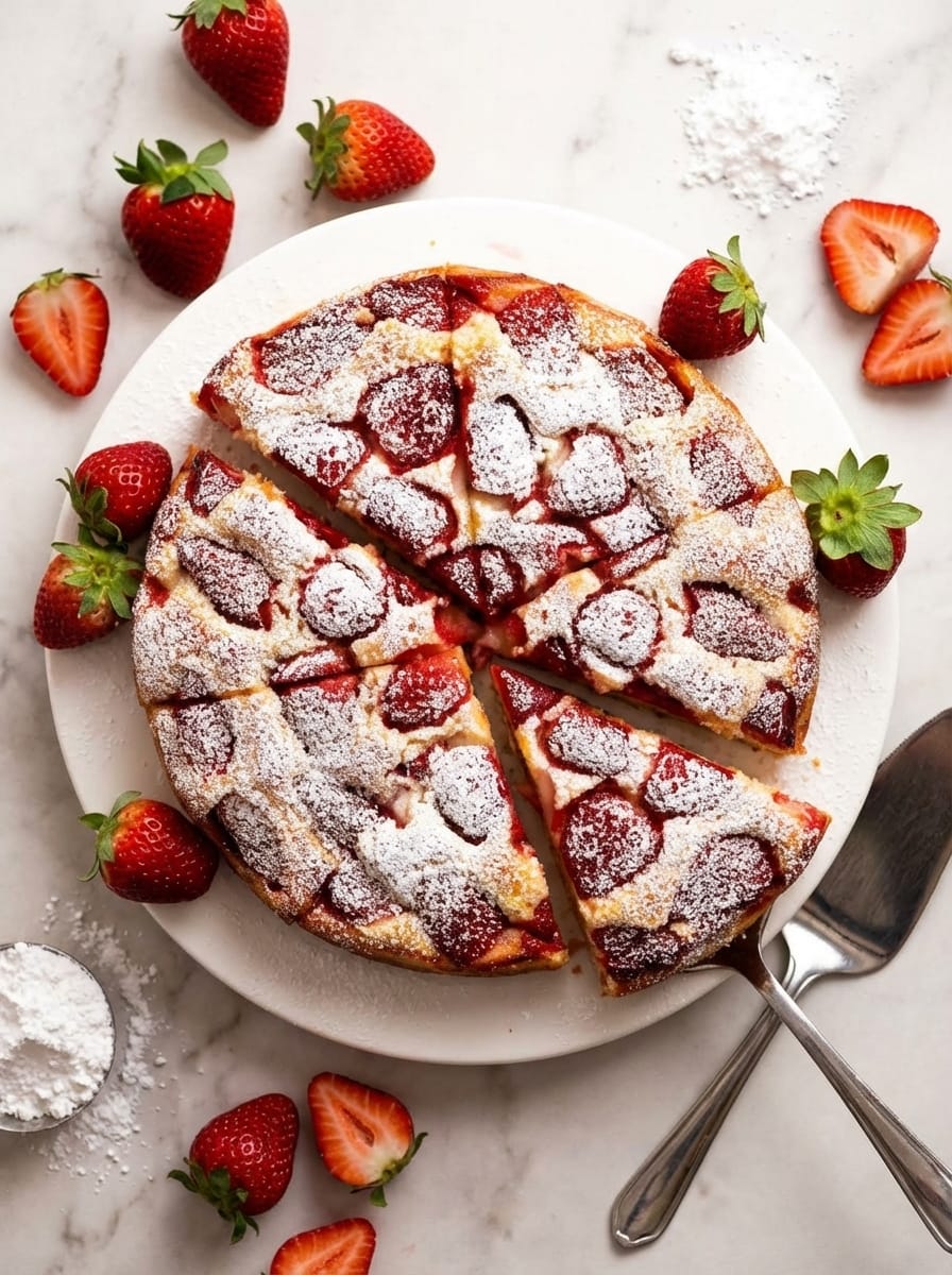 How I Like to Serve This Strawberry Cake