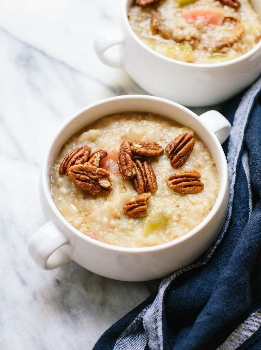 How I Make Creamy Apple Steel-Cut Oatmeal