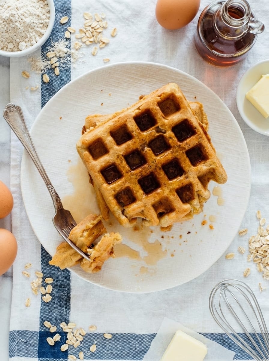 How to Serve This Gluten Free Oat Waffles