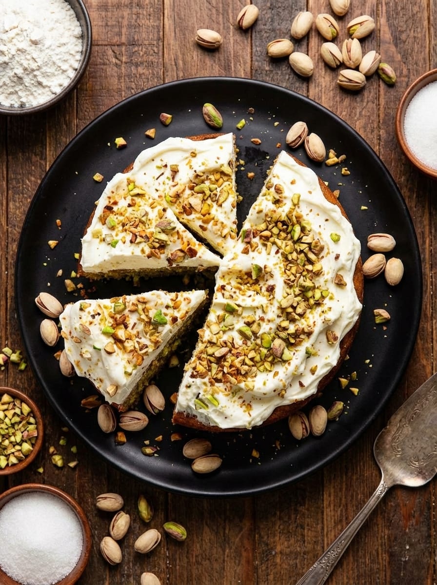 How to Serve This Pistachio Cake