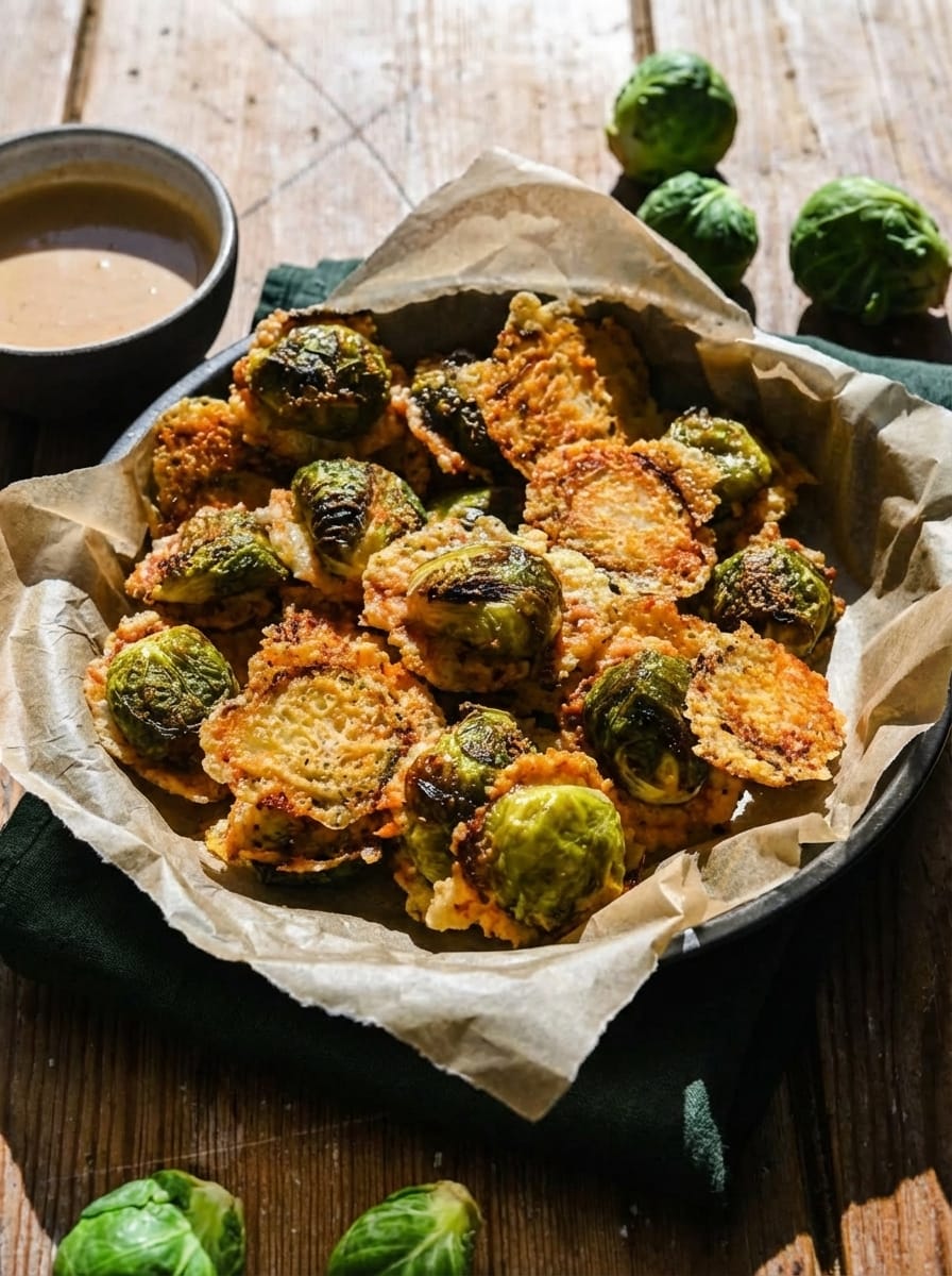 My Method for Parmesan Crusted Brussels Sprouts