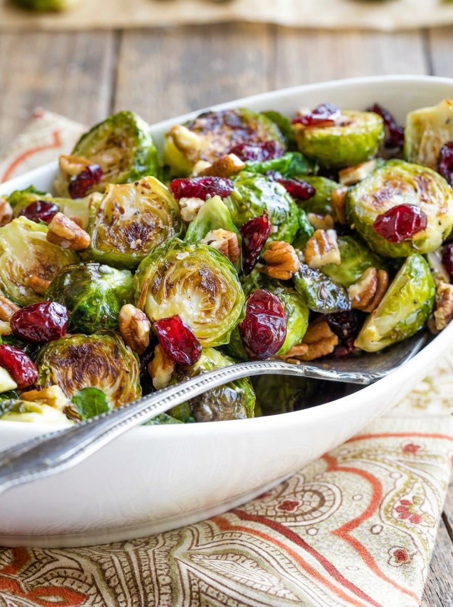 My Method for Roasted Brussels Sprouts with Cranberries