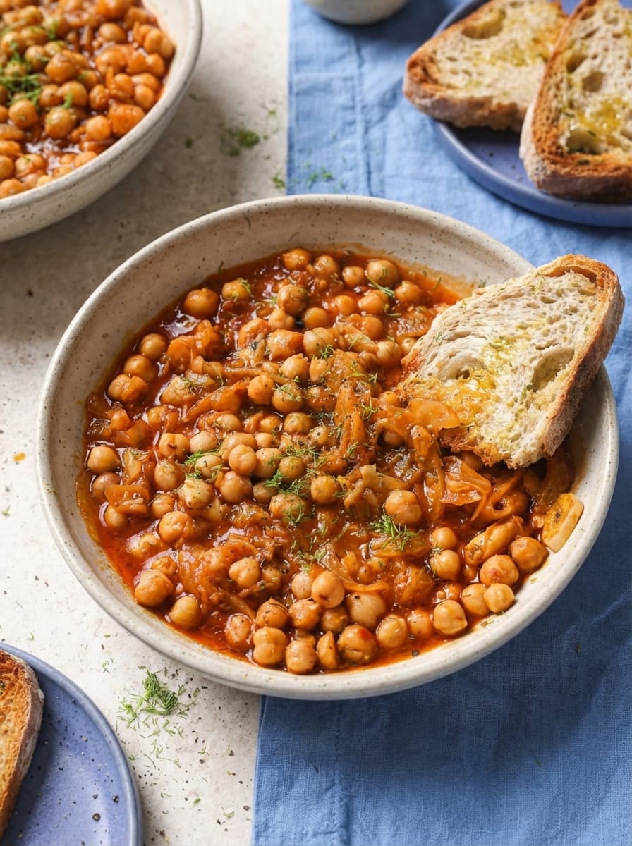 My Method for Tomato-Fennel Braised Chickpeas