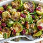Roasted Brussels Sprouts with Cranberries