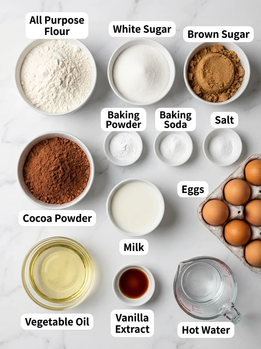 Your Chocolate Fudge Cake Shopping List