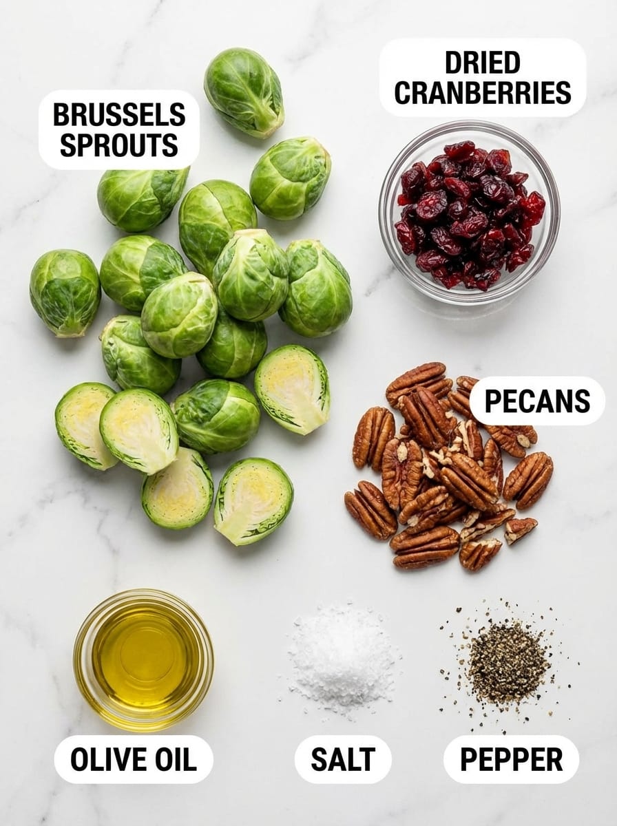 Your Roasted Brussels Sprouts with Cranberries Shopping List
