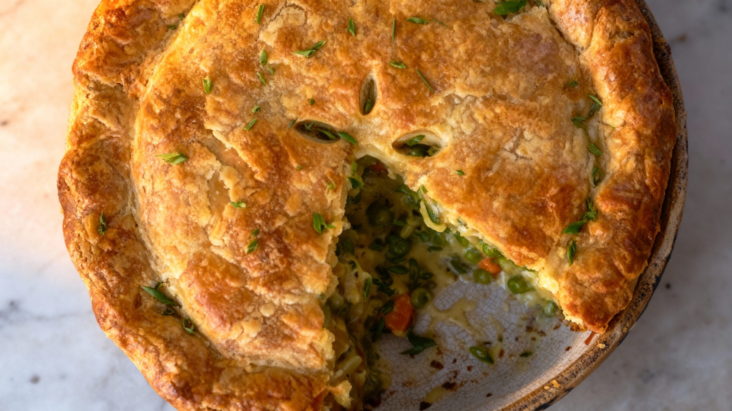 Cozy vegetable pot pie Recipe